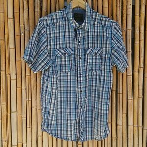 ***SEE COMMENTS*** EMPYRE Blue Button Up Shirt L